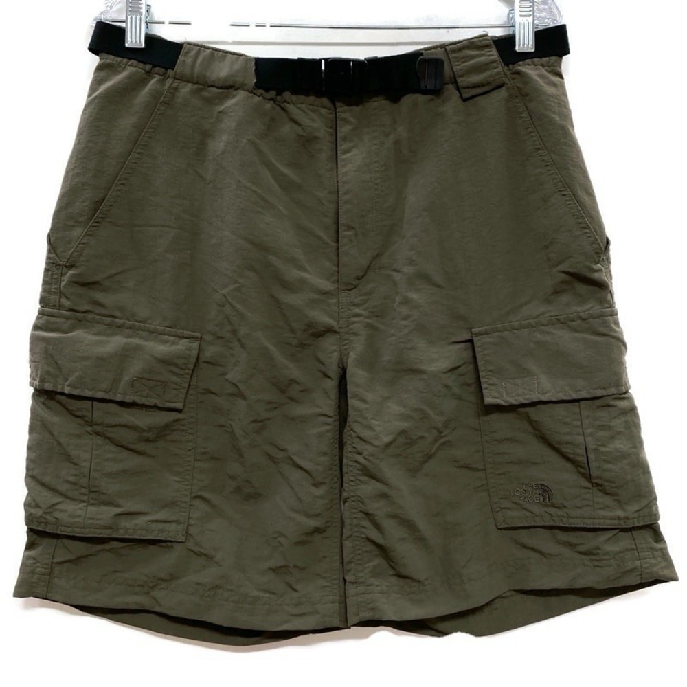 The North Face Green 100% Nylon Cargo Shorts Men's‎ M Hiking Climbing Gorpcore